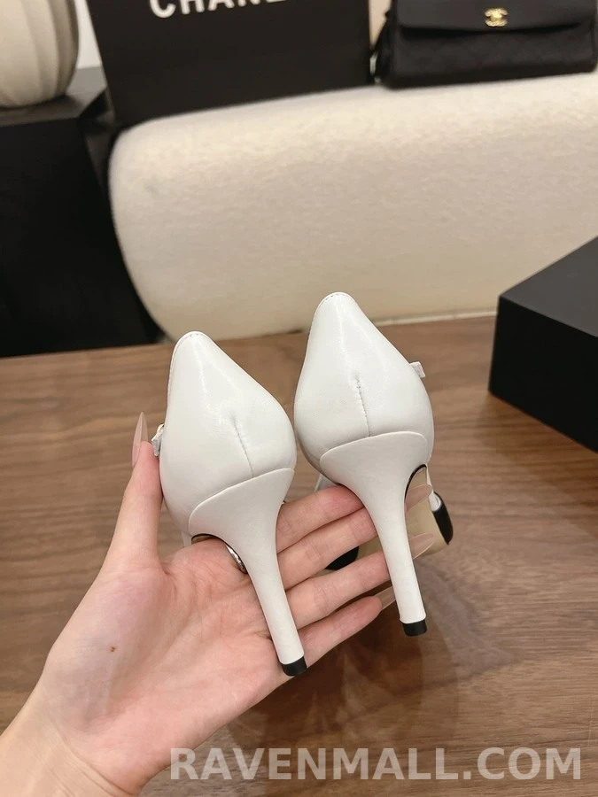 샤넬 샤넬 투톤 T스트랩 힐 상세 이미지