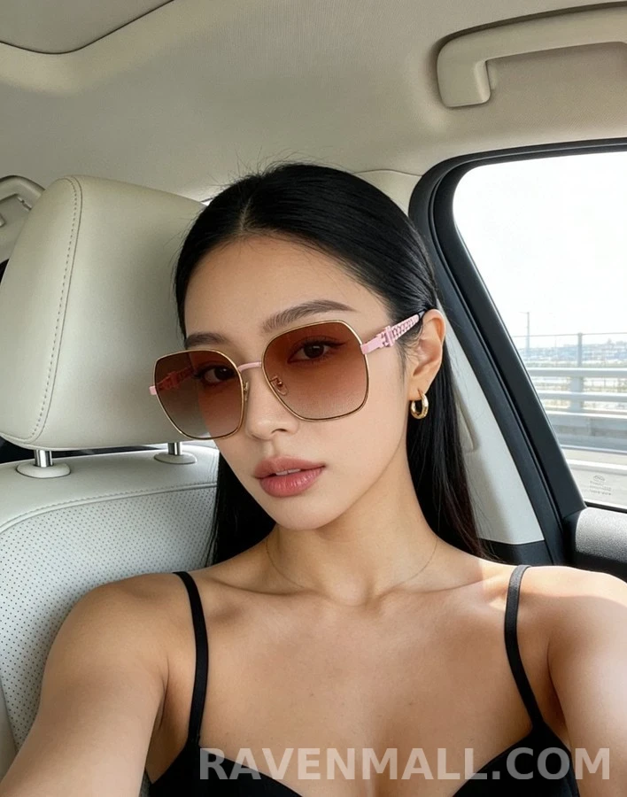 에르메스 에르메스 체인 링크 템플 선글라스 상세 이미지