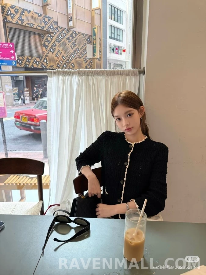 샤넬 샤넬 크로셰 배색 니트 가디건 상세 이미지