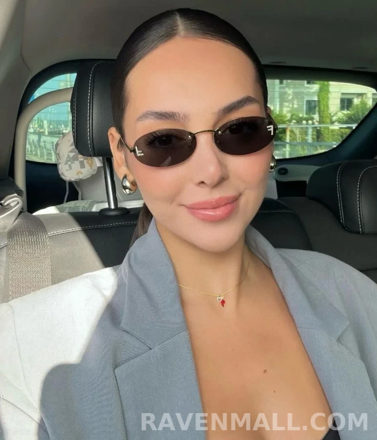 펜디 펜디 F 로고 타원형 선글라스 상세 이미지
