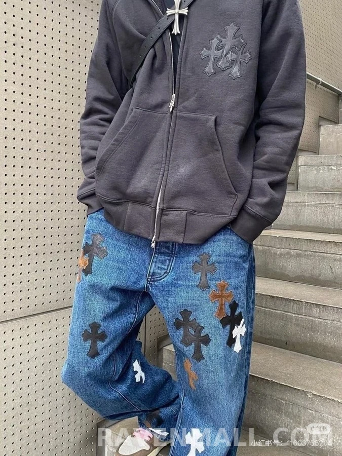 크롬하츠 크롬하츠 크로스 패턴 후드 집업 상세 이미지