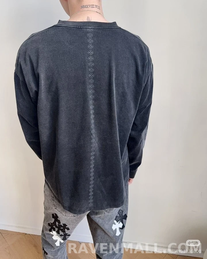 크롬하츠 크롬하츠 팔 불꽃 긴팔 티셔츠 상세 이미지