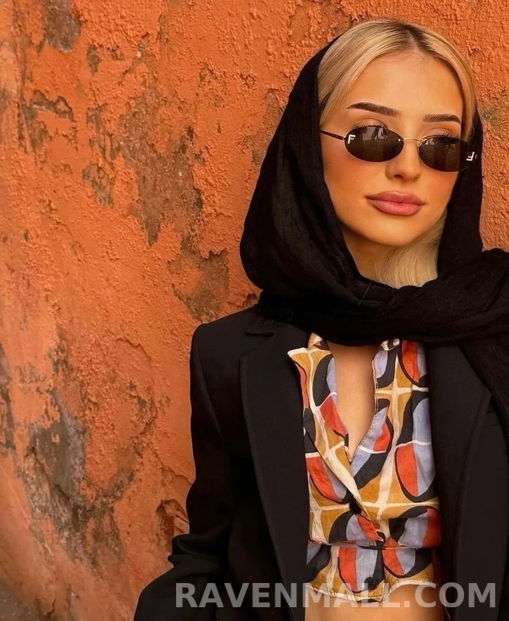 펜디 펜디 F 로고 라인스톤 림리스 선글라스 상세 이미지