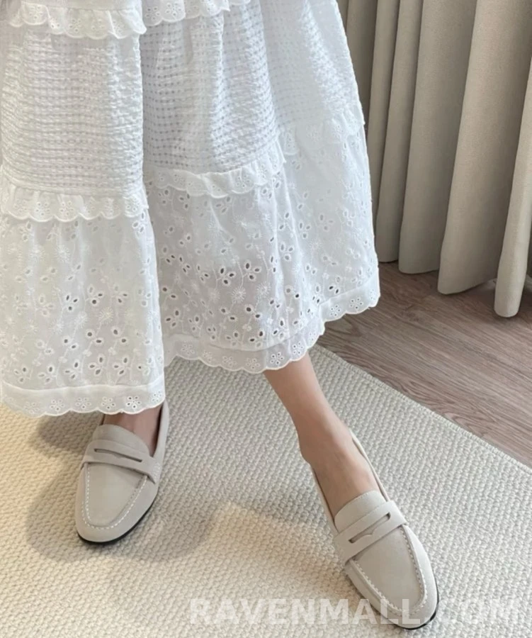 더로우 더로우 체인 스티치 플랫 로퍼 상세 이미지