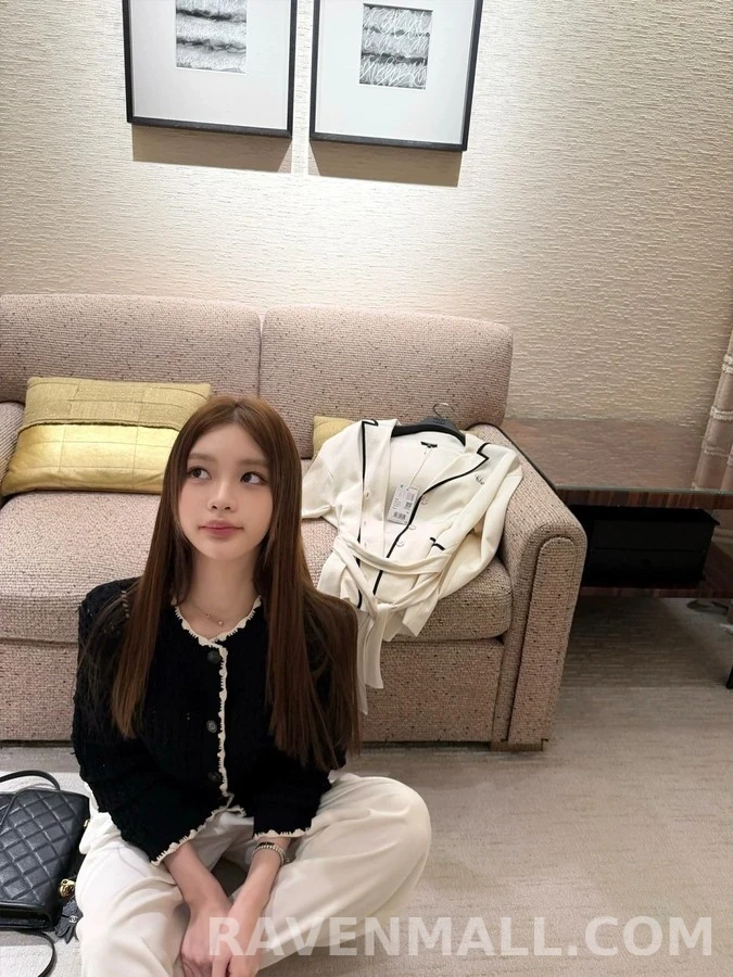 샤넬 샤넬 크로셰 트림 니트 가디건 상세 이미지