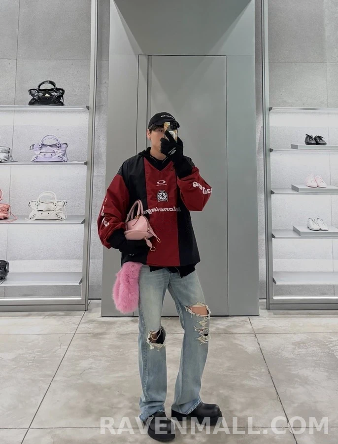 발렌시아가 발렌시아가 컬러블록 롱슬리브 저지 상세 이미지