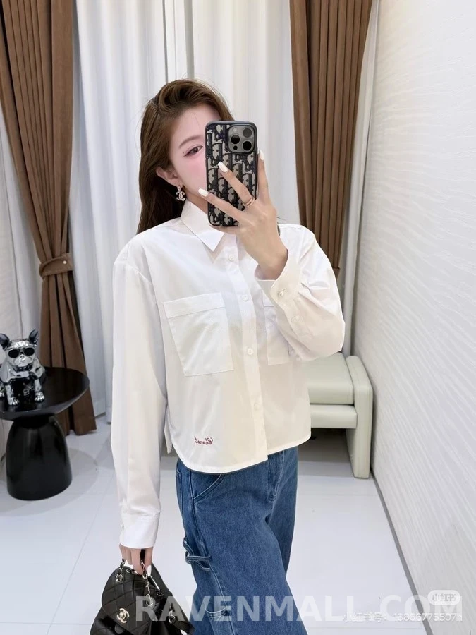 샤넬 샤넬 자수 체인 긴팔 티셔츠 상세 이미지
