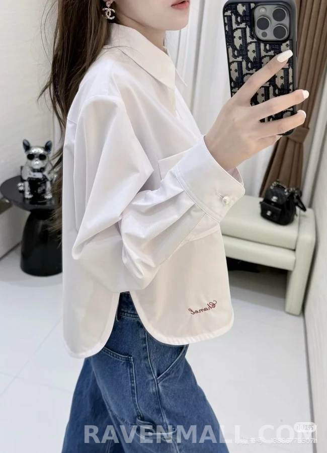 샤넬 샤넬 자수 체인 긴팔 티셔츠 상세 이미지