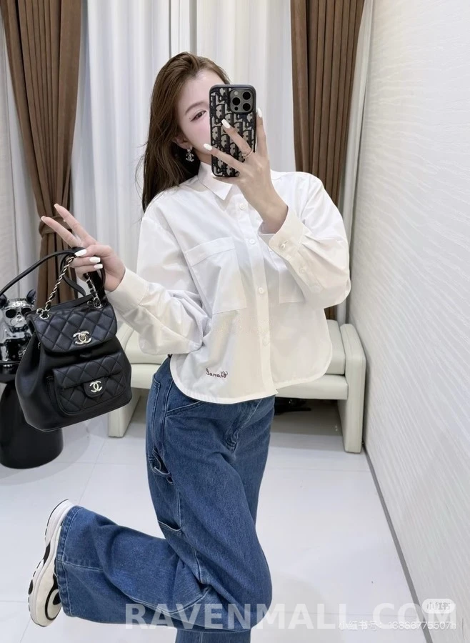 샤넬 샤넬 크롭 셔츠 상세 이미지