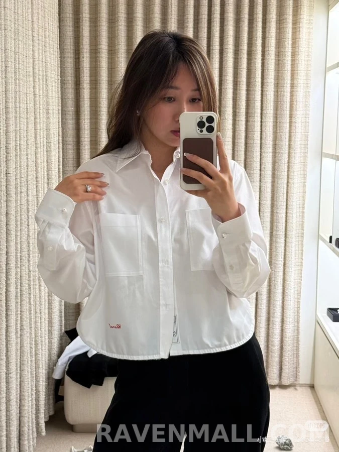 샤넬 샤넬 크롭 셔츠 상세 이미지