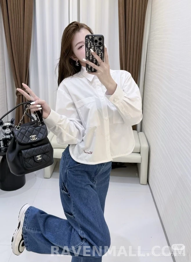 샤넬 샤넬 크롭 셔츠 상세 이미지