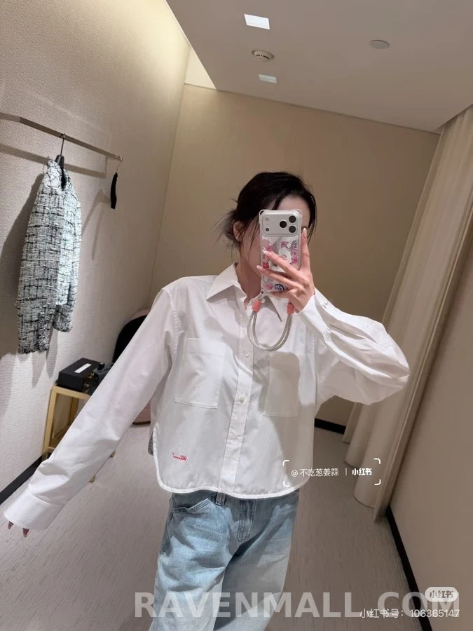 샤넬 샤넬 크롭 셔츠 상세 이미지