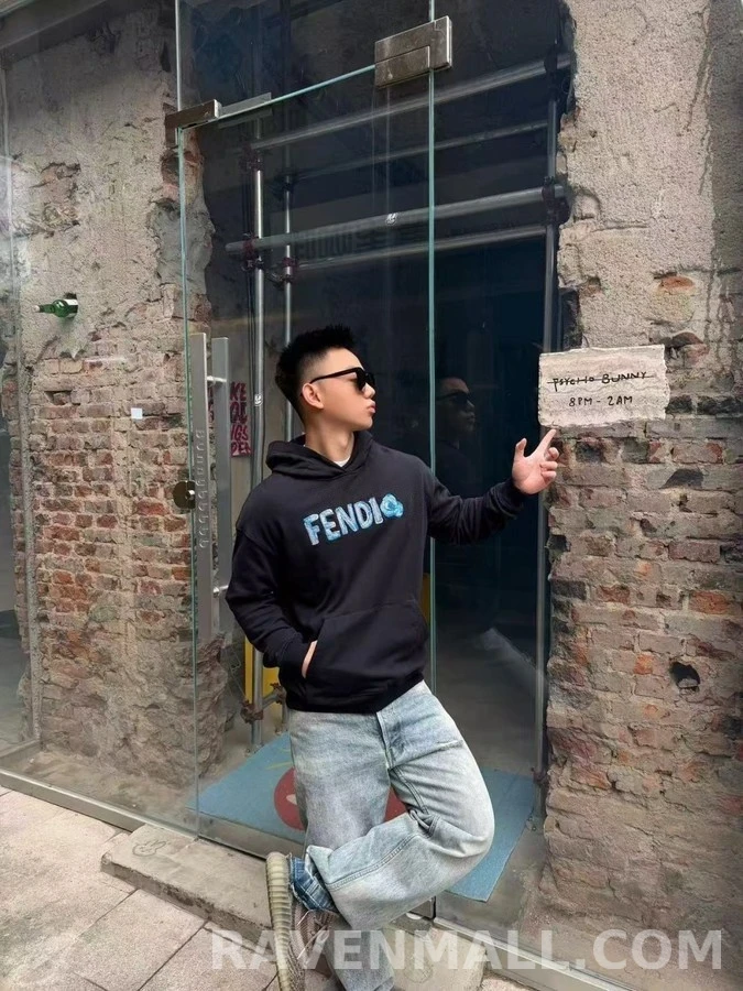 펜디 펜디 플라워 자수 후드 상세 이미지