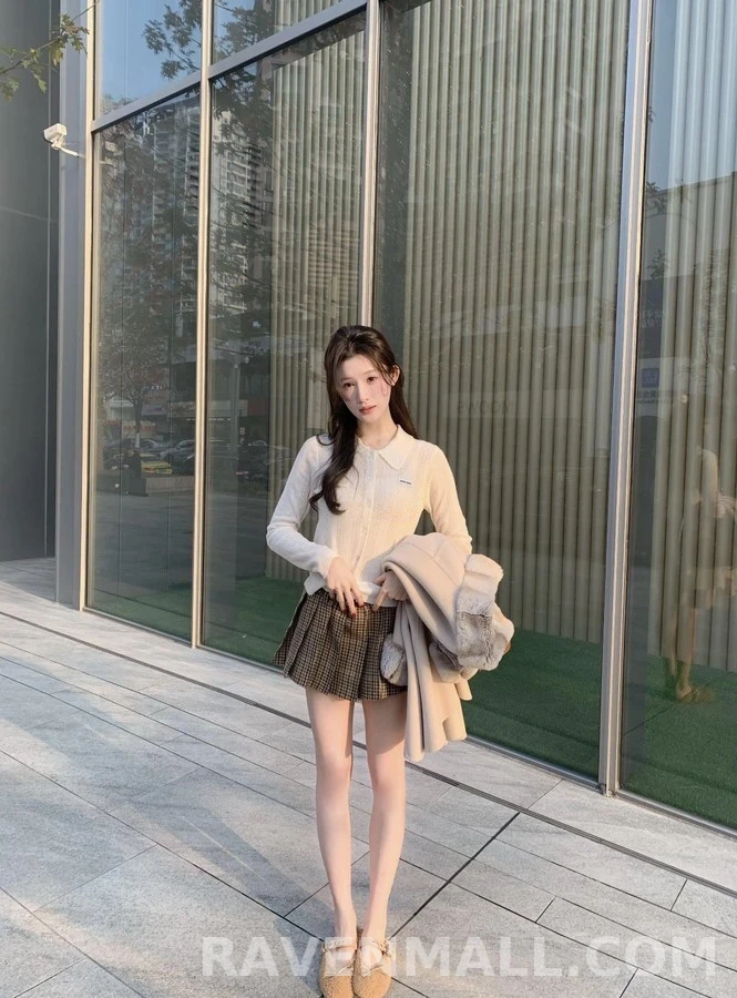 미우미우 미우미우 폴로 카라 니트 가디건 상세 이미지