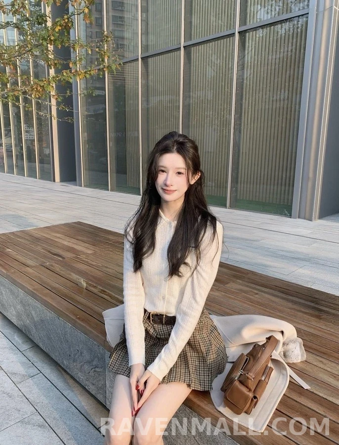 미우미우 미우미우 폴로 카라 니트 가디건 상세 이미지