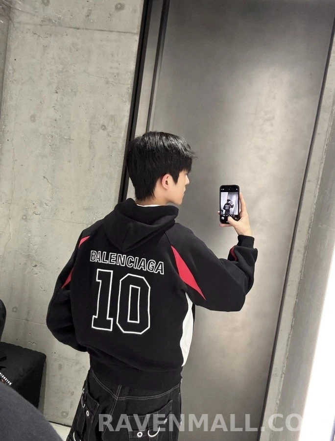 발렌시아가 발렌시아가 NBA 배색 후드 집업 상세 이미지