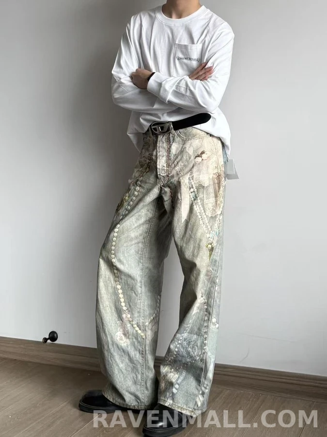 크롬하츠 크롬하츠 눈꽃 십자가 긴팔 티셔츠 상세 이미지
