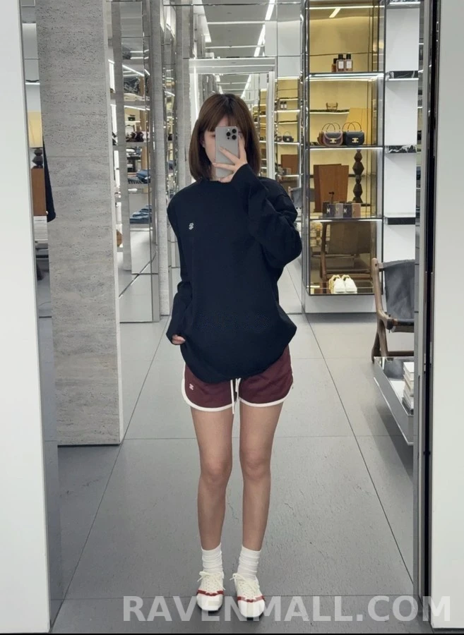 셀린느 셀린느 자수 긴팔 티셔츠 상세 이미지