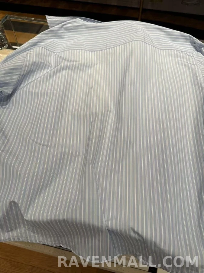 아미 아미 자수 스트라이프 셔츠 상세 이미지