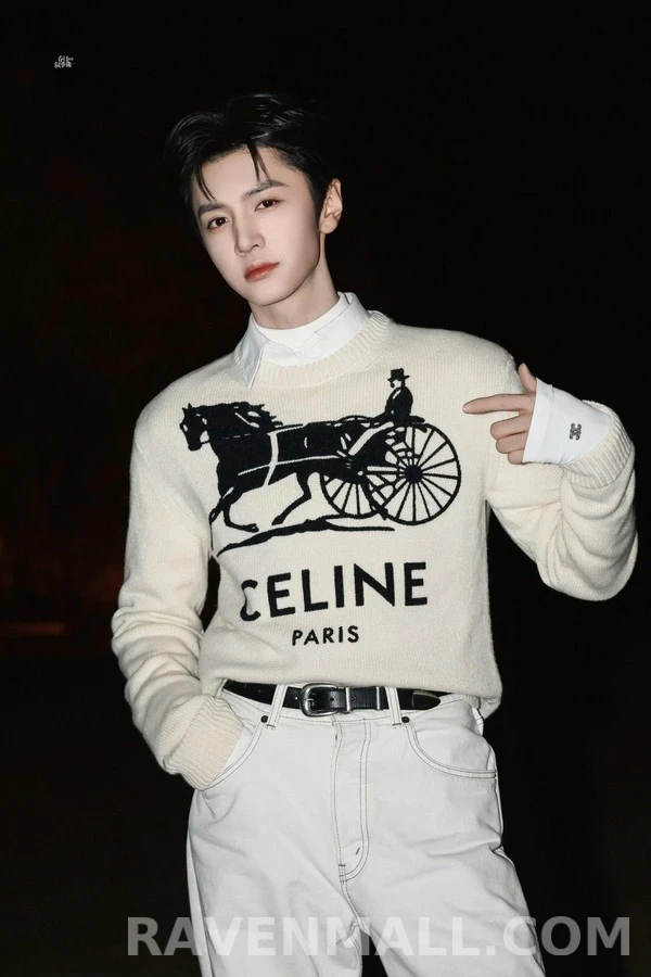 셀린느 셀린느 호스캐리지 로고 니트 상세 이미지