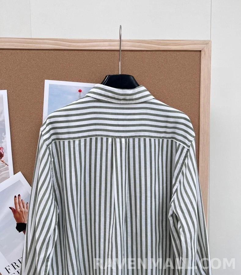 폴로 랄프 로렌 폴로 랄프 로렌 스트라이프 코튼 셔츠 상세 이미지