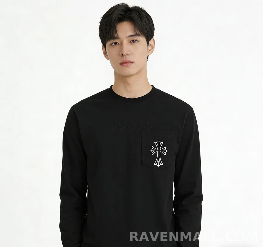 크롬하츠 크롬하츠 포켓 크로스 긴팔 티셔츠 상세 이미지
