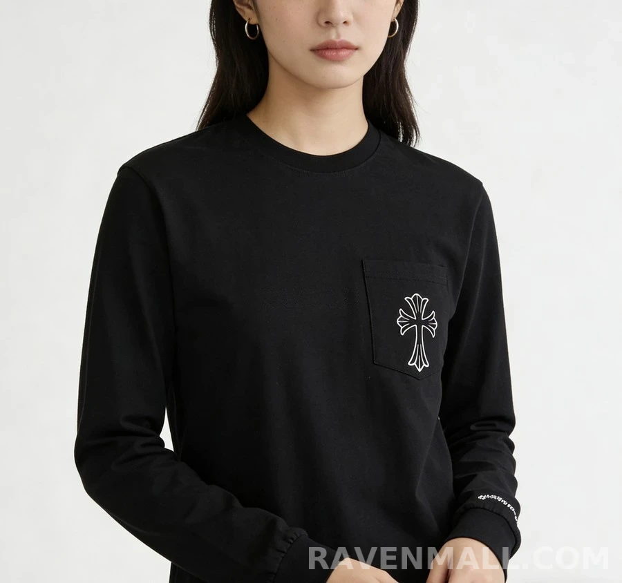 크롬하츠 크롬하츠 포켓 크로스 긴팔 티셔츠 상세 이미지
