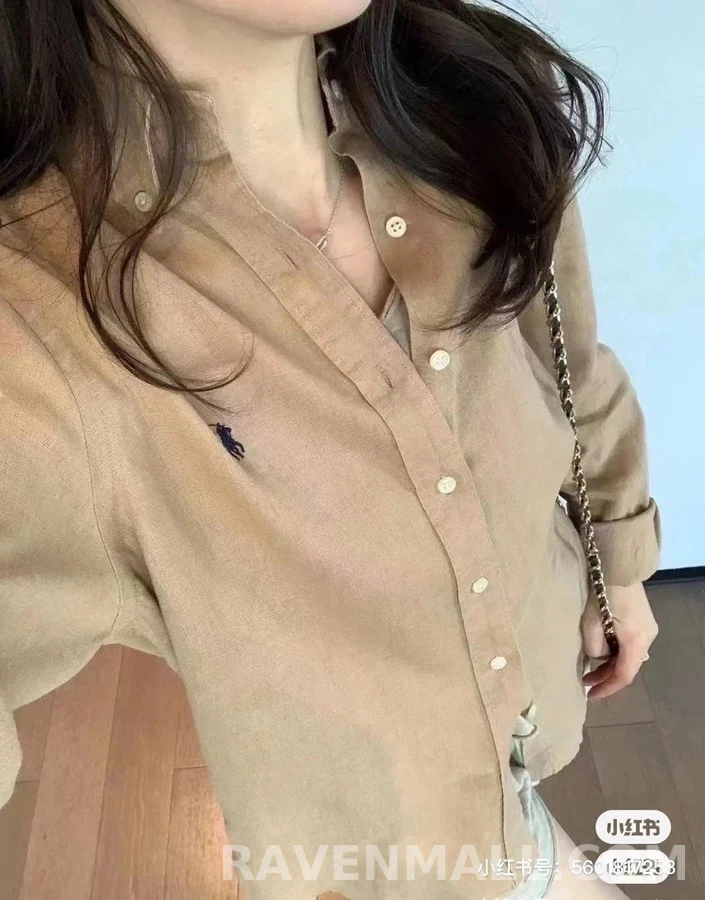 폴로 랄프 로렌 폴로 랄프 로렌 로고 자수 셔츠 상세 이미지