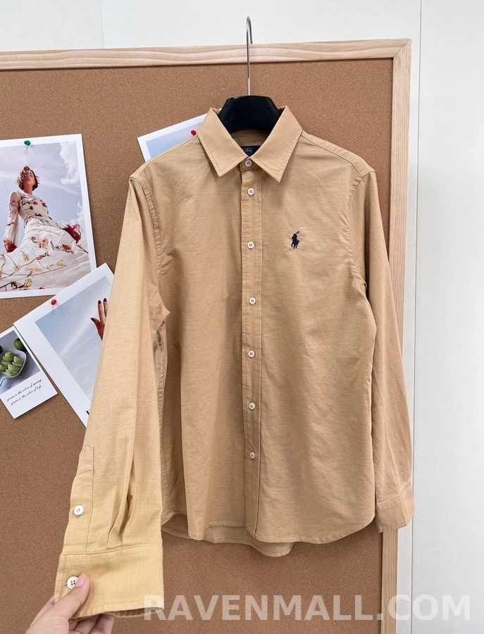 폴로 랄프 로렌 폴로 랄프 로렌 로고 자수 셔츠 상세 이미지
