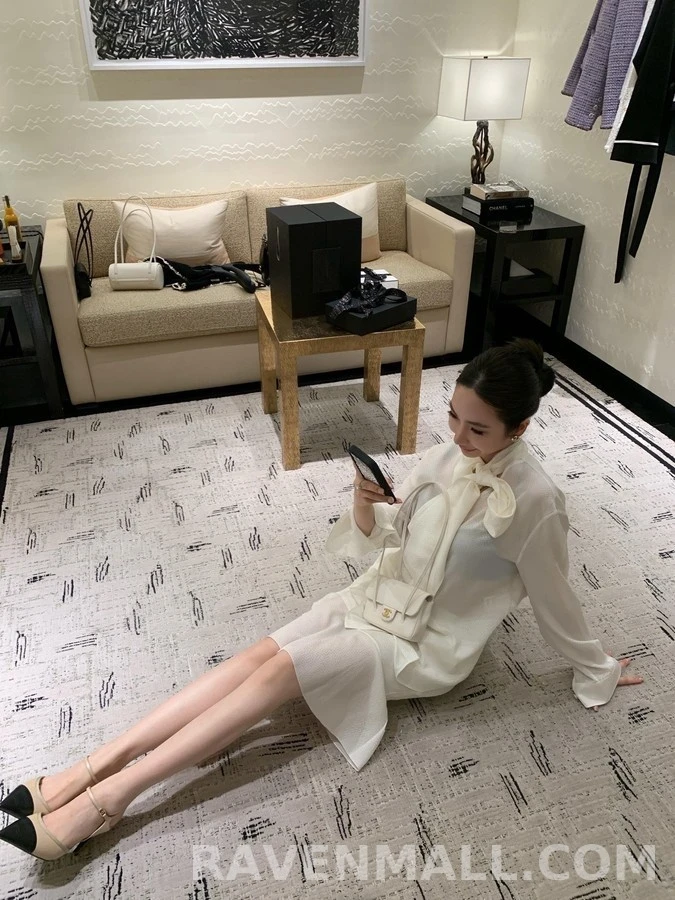 샤넬 샤넬 투톤 포인티드토 힐 상세 이미지