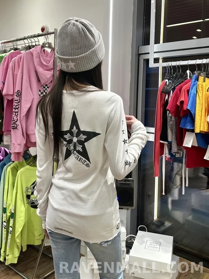 크롬하츠 크롬하츠 스타 로고 긴팔 티셔츠 상세 이미지