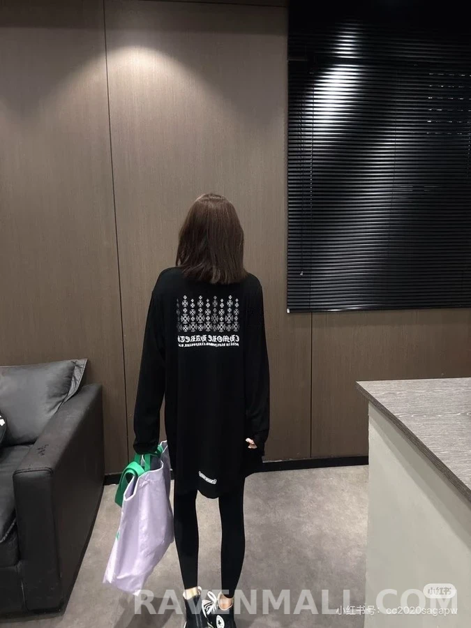 크롬하츠 크롬하츠 크로스 로고 긴팔 티셔츠 상세 이미지