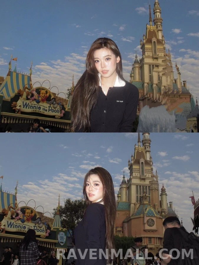 미우미우 미우미우 탈착식 카라 캐시미어 가디건 상세 이미지