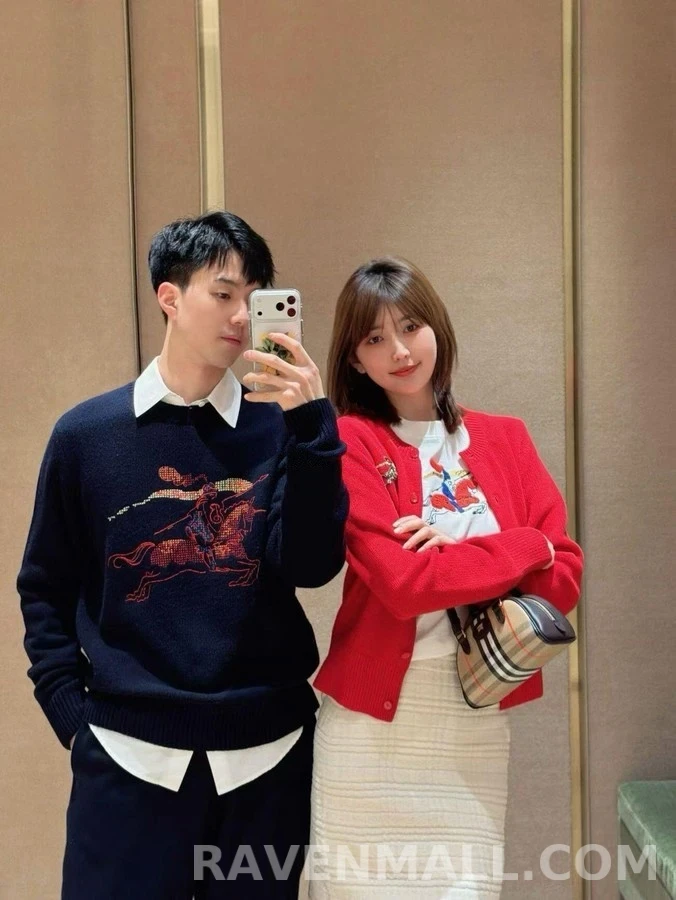 버버리 버버리 EKD 기사 자수 니트 상세 이미지