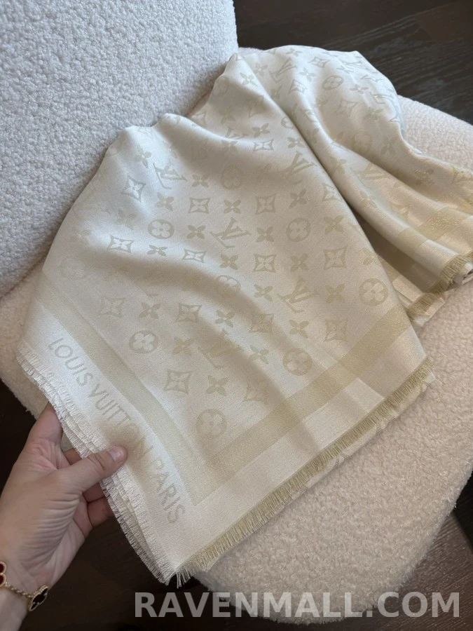 루이비통 루이비통 모노그램 자카드 숄 상세 이미지