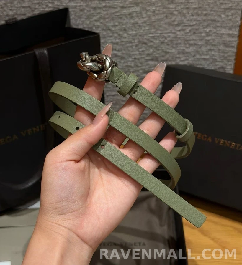 보테가베네타 보테가 베네타 매듭 버클 가죽 벨트 상세 이미지