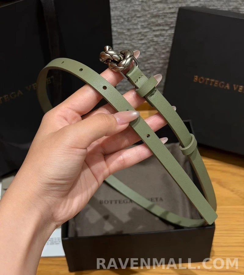 보테가베네타 보테가 베네타 매듭 버클 가죽 벨트 상세 이미지