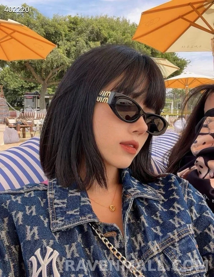 미우미우 미우미우 로고 캣아이 선글라스 상세 이미지