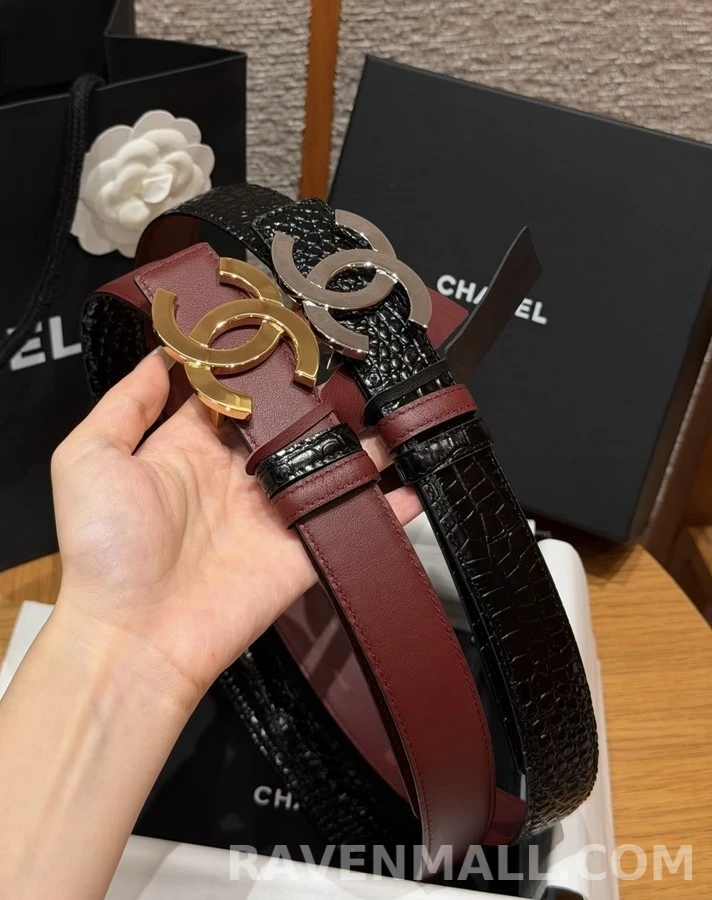 샤넬 샤넬 더블 C 버클 양면 벨트 상세 이미지