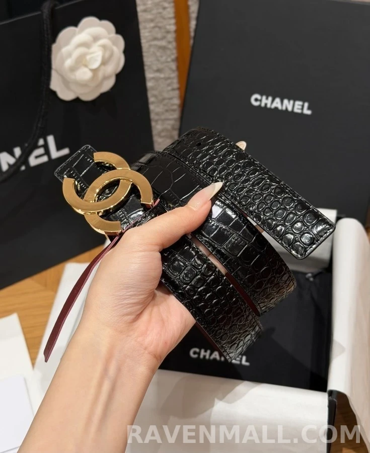 샤넬 샤넬 더블 C 버클 양면 벨트 상세 이미지