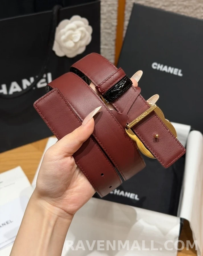 샤넬 샤넬 더블 C 버클 양면 벨트 상세 이미지