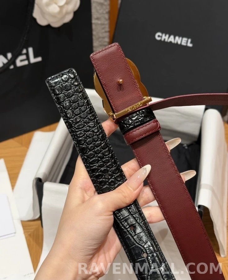 샤넬 샤넬 더블 C 버클 양면 벨트 상세 이미지
