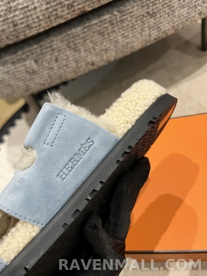 에르메스 에르메스 울 H 스트랩 슬리퍼 상세 이미지
