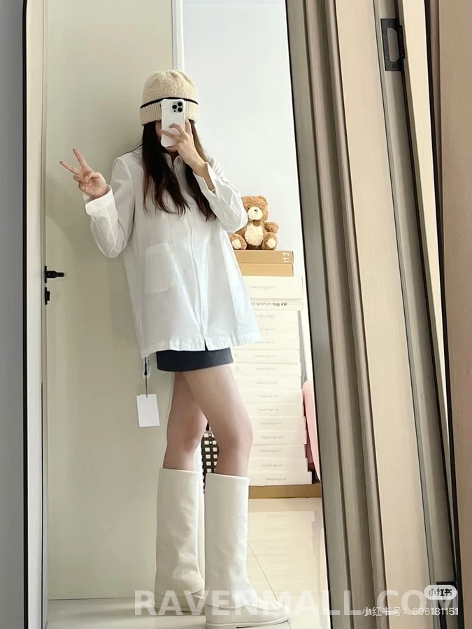 샤넬 샤넬 더블 C 스웨이드 롱 부츠 상세 이미지