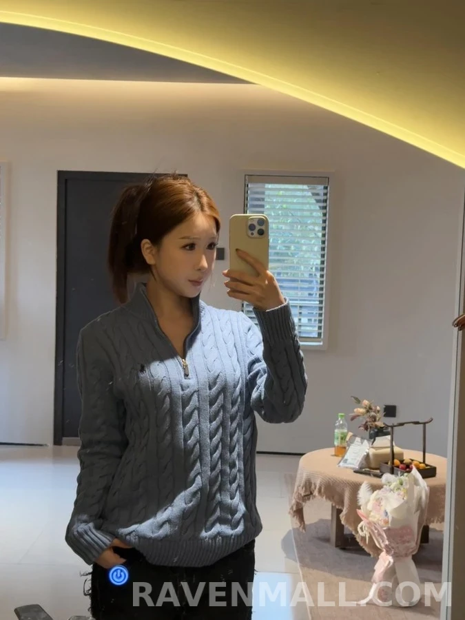 폴로 랄프 로렌 폴로 랄프 로렌 케이블 쿼터집 니트 상세 이미지