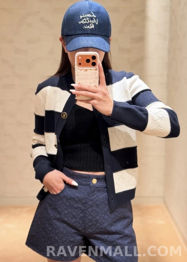 루이비통 루이비통 모노그램 스트라이프 긴팔 티셔츠 상세 이미지