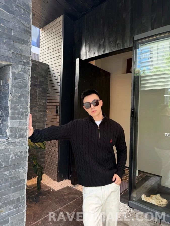폴로 랄프 로렌 폴로 랄프 로렌 케이블 니트 쿼터집 니트 상세 이미지