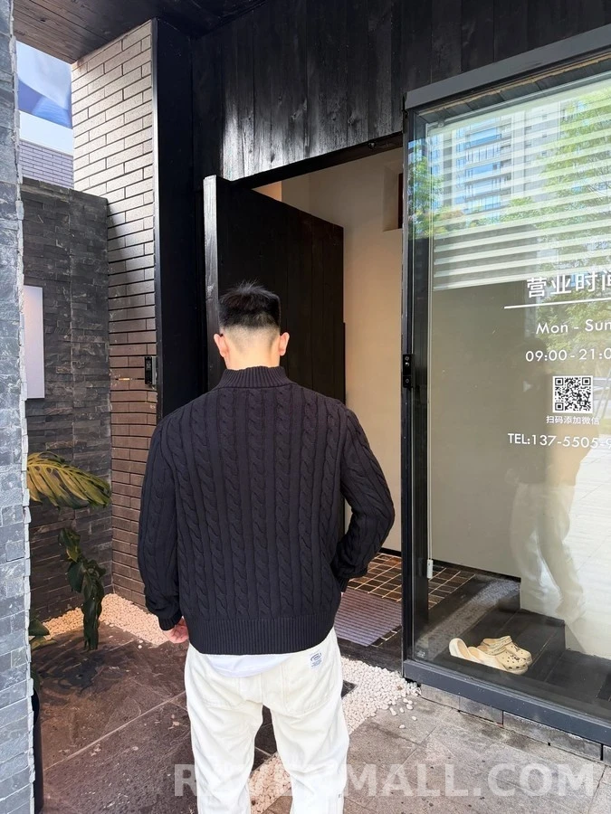 폴로 랄프 로렌 폴로 랄프 로렌 케이블 니트 쿼터집 니트 상세 이미지
