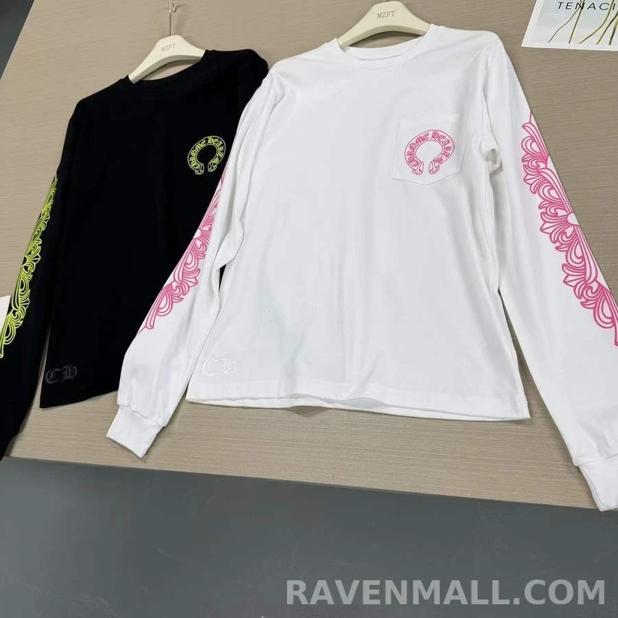 크롬하츠 크롬하츠 호스슈 스크롤 긴팔 티셔츠 상세 이미지