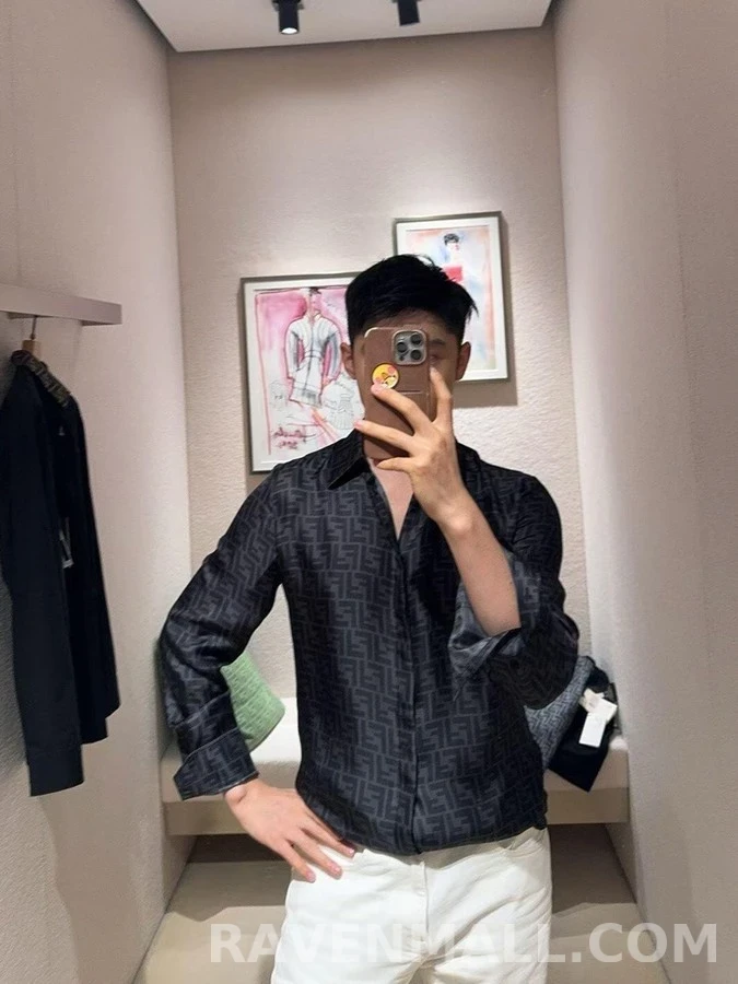 펜디 펜디 로고 패턴 셔츠 상세 이미지